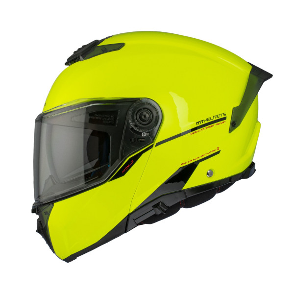MT Helmets MT Atom 2 Solid Gloss Fluo Yellow